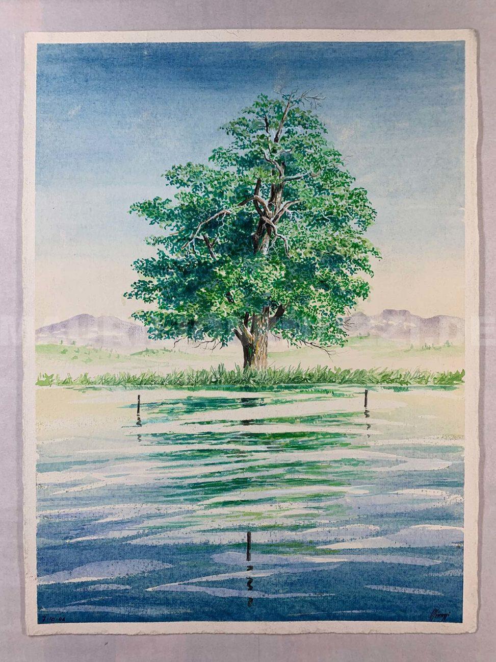 Unbekannter Titel - Baum am Wasser