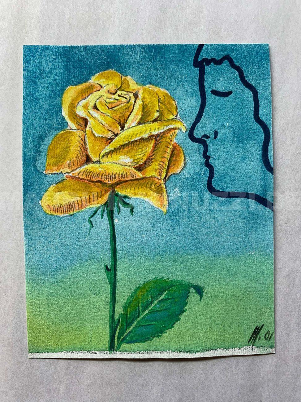 Unbekannter Titel - Gelbe Rose